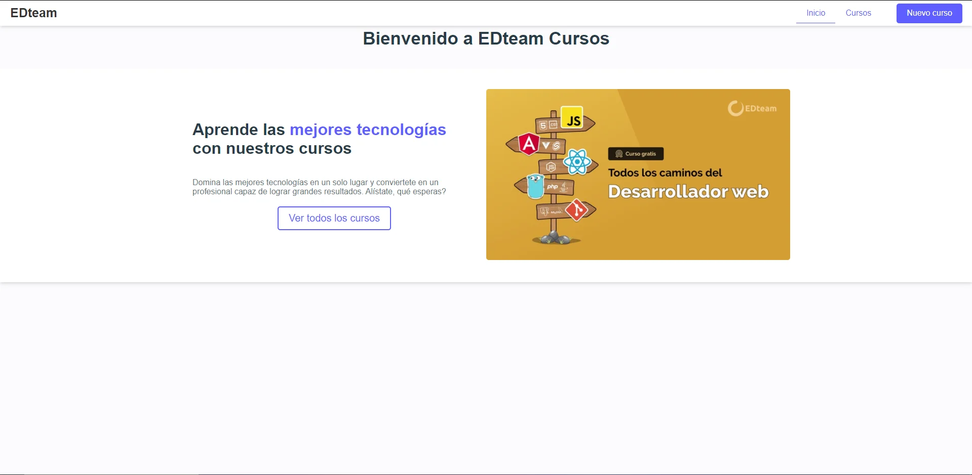 CMS courses EDteam app